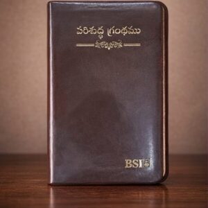 Pu leather brown amity bible bible with index regular size
