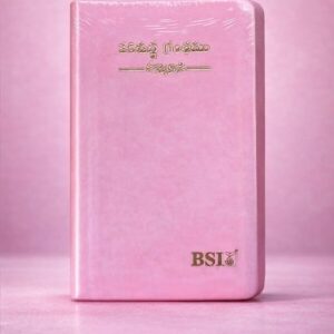 Pu leather light pink amity bible bible with index regular size