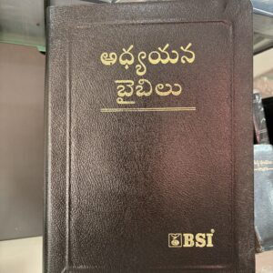 Telugu study bible leather bind