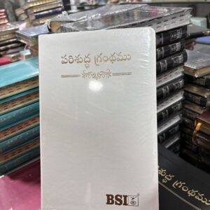 Senior citizen amity bible (పెద్ద అక్షరాలు)good quality in white colour leather