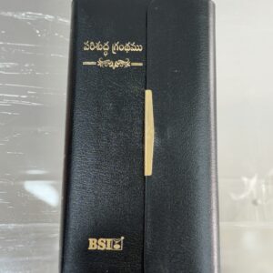 Trim line bibles black in pure leather